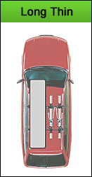 Long Thin roofboxes